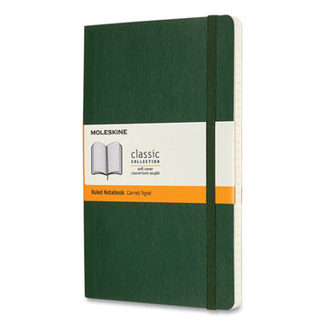 Moleskine® Classic Softcover Notebook, 1 Subject, Wide-legal Rule, Myrtle Green Cover, 8.25 X 5, 96 Sheets freeshipping - TVN Wholesale